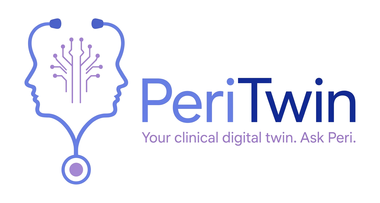 PeriTwin — Your clinical digital twin. Ask Peri.